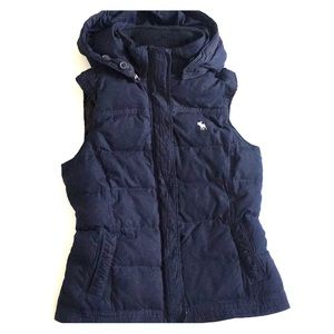 Abercrombie & Fitch Navy Vest